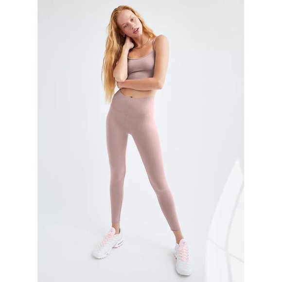 Aritzia Pants - Aritzia TNA TnaChill Atmosphere Mauvedust High Rise 7/8 Ankle Leggings, Size S